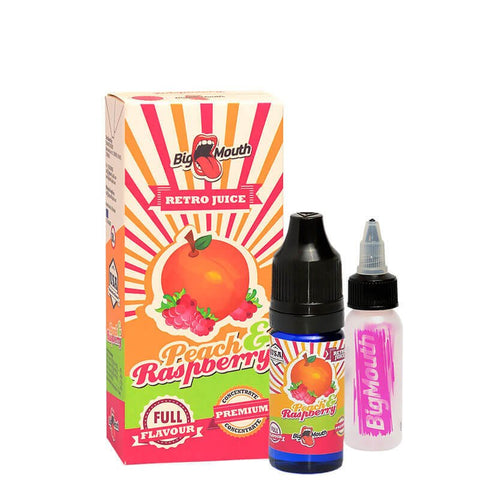 Big Mouth Retro Juice PEACH and RASPBERRY – 10ml