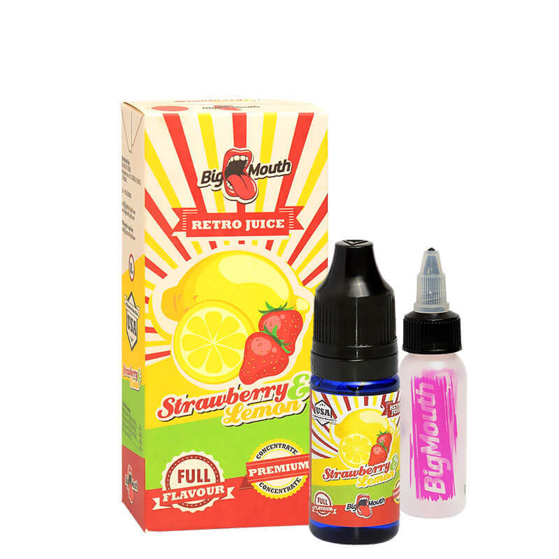 BigMouth Retro Juice - STRAWBERRY and LEMON - 10ml