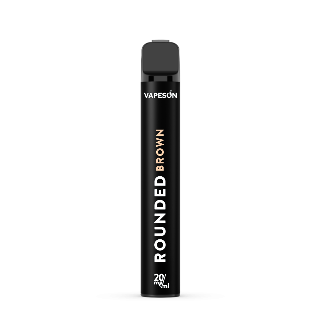 Vapeson E Rounded Brown engangs e-cigaret 20 mg/ml