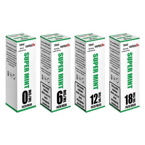 Vapeson Super Mint PG70/VG30 – 0mg